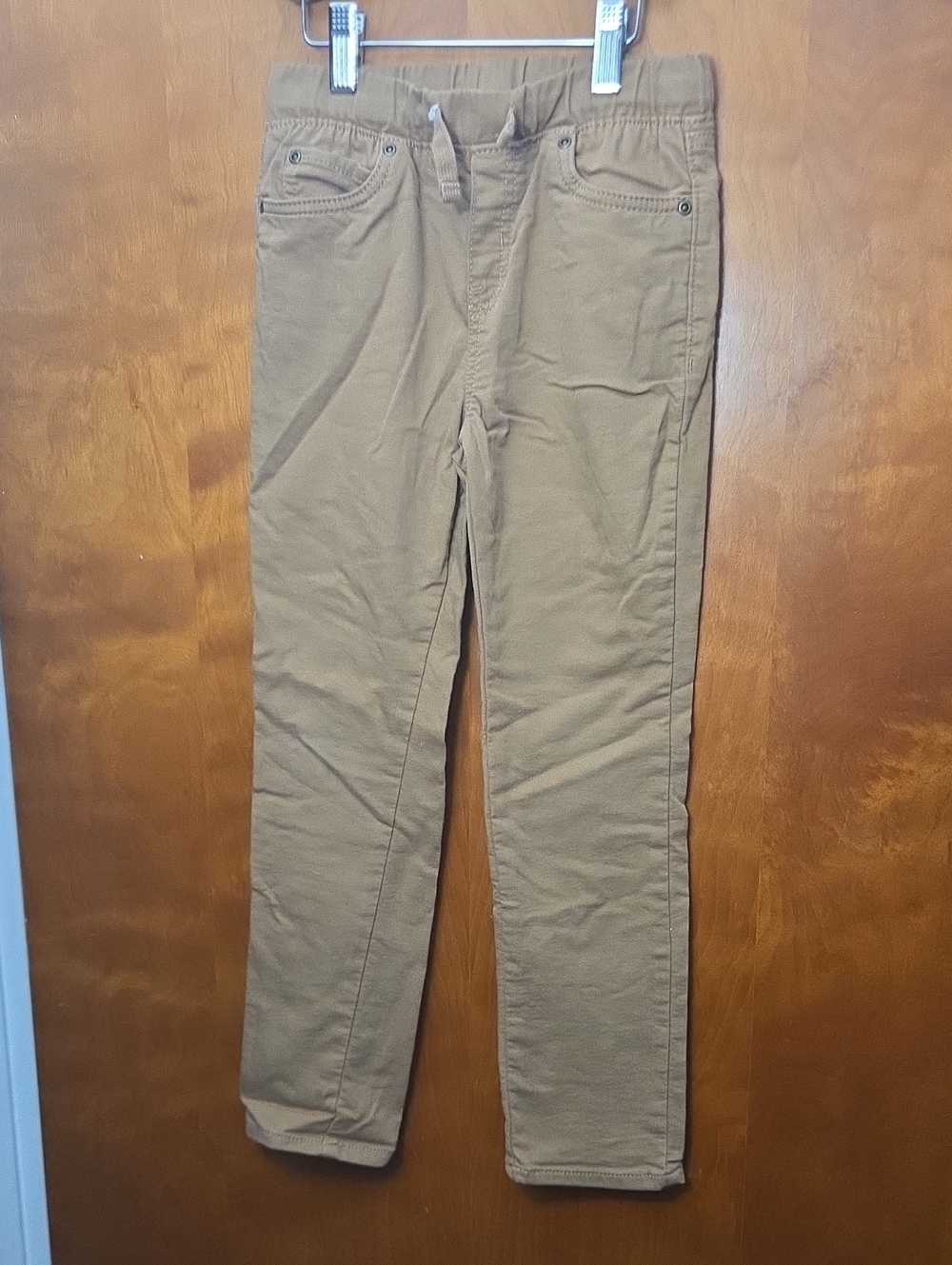 Boy's Slim Straight Pants in Khaki